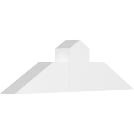 Ekena Millwork Portland Architectural Grade PVC Gable Bracket, 36"W x 10 1/2"H x 4"D x 6"F, 7/12 Pitch GBP036X11X0406POR00